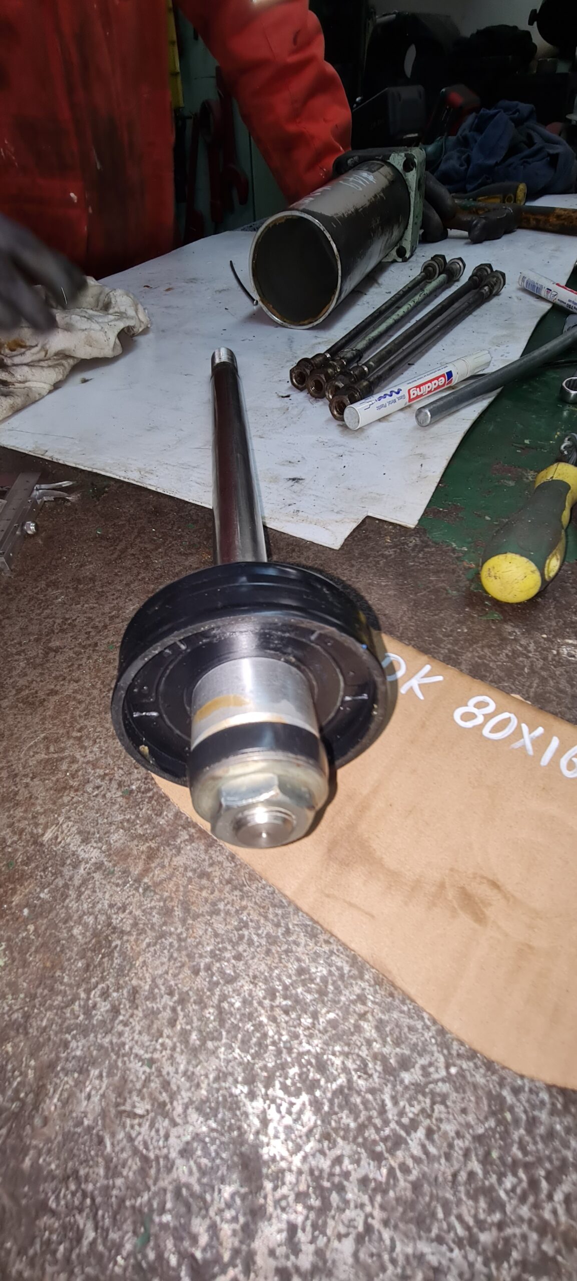 ME Pneumatic valve cylinder repaired 3