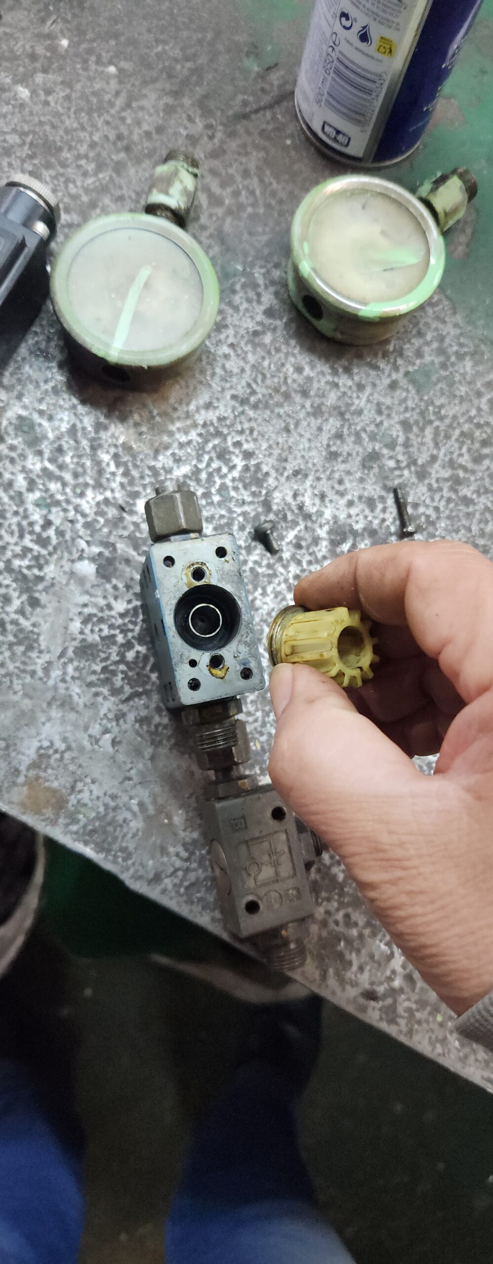 ME Pneumatic valve cylinder repaired 6