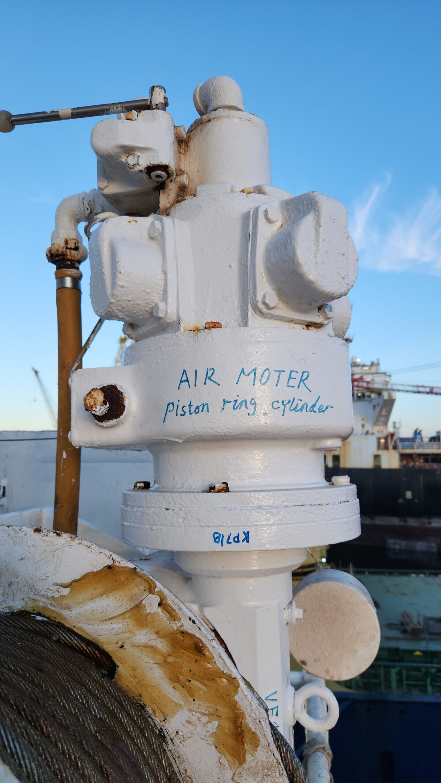 Provision Davit Air Motor Repaired 1