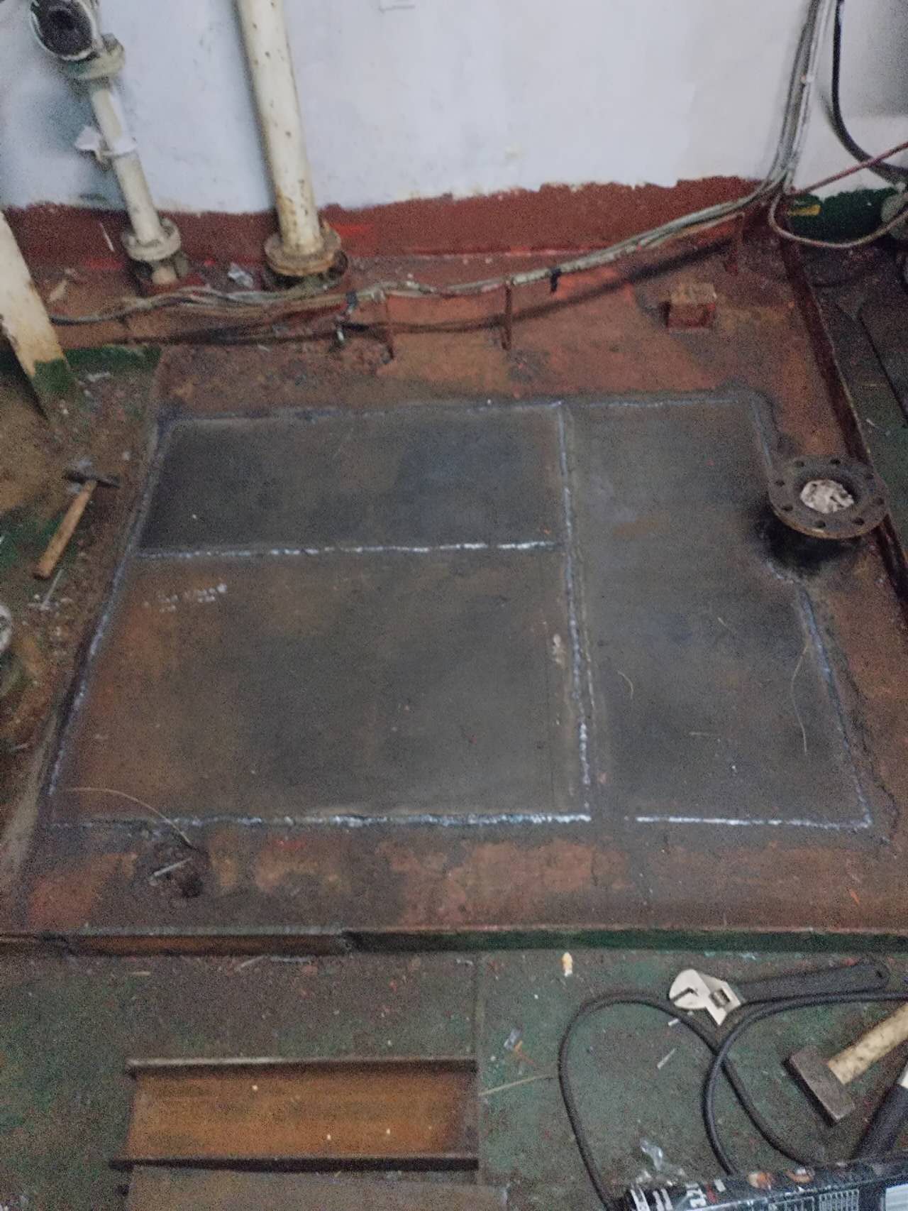 steel plate repaired onboard 9